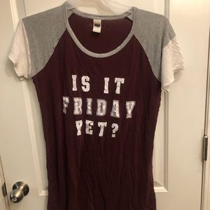 VS PINK sleep shirt size LG